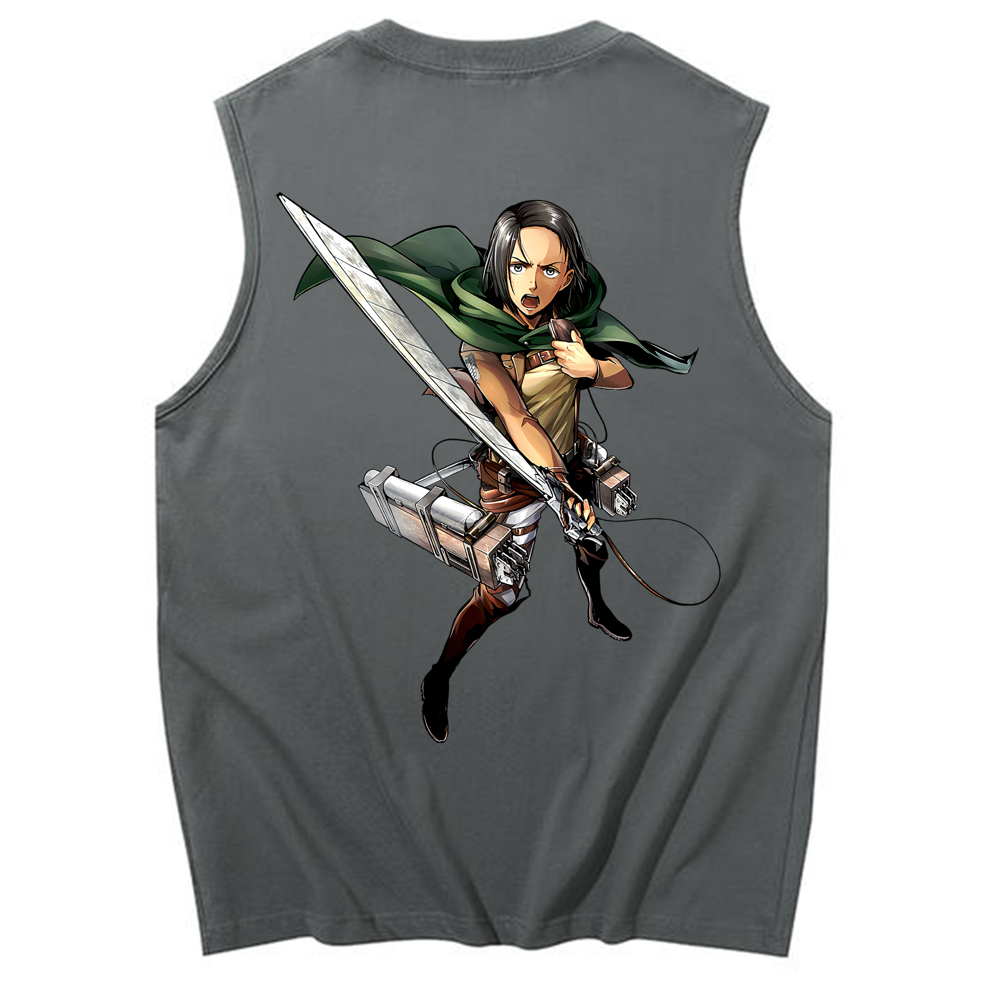 （画像用） 進撃の巨人 Attack on Titan コットン100％タンクトップ（背面プリント）